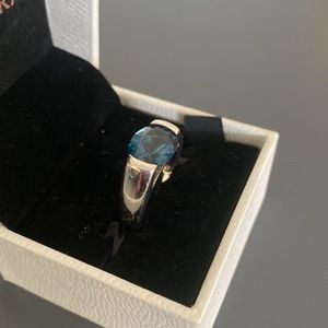 London Blue Topaz Silver Ring